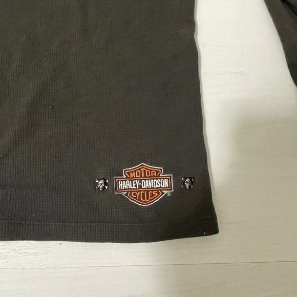 Harley Davidson Henley Top - Picture 2 of 6
